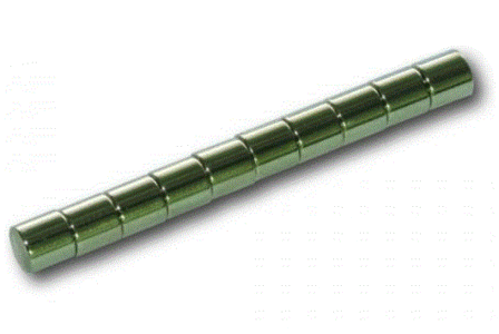 Magneet Neodym cilinder 10x &oslash;6x6mm