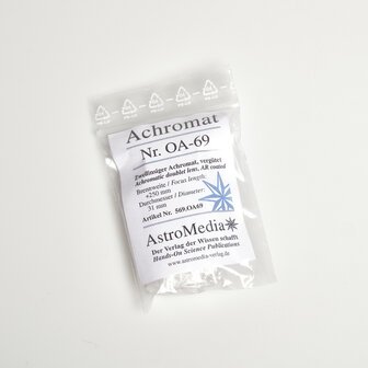 OA68 Lens glas achromatische doublet  &oslash;40 mm f= 450 mm