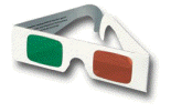 3D-bril rood-groen