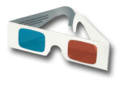 3D-bril-rood-cyaan
